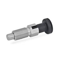 GN 717 Stainless Steel Indexing Plunger with Knob with & without Rest Position